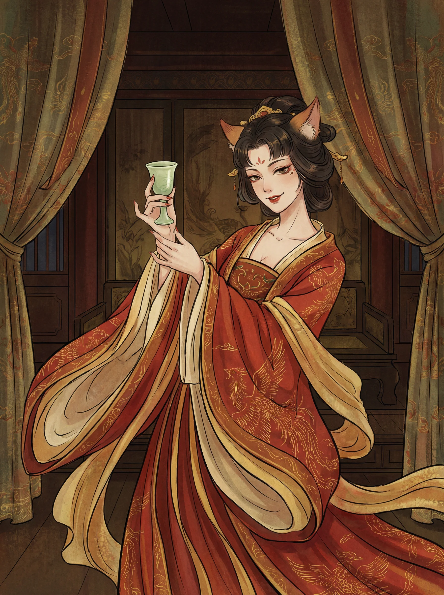 妲己 - 剧烈运动摇床运动视频 封神榜截教动漫角色